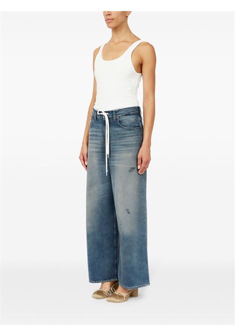 jeans con coulisse donna blu MM6 MAISON MARGIELA | S52LA0246 M30017994